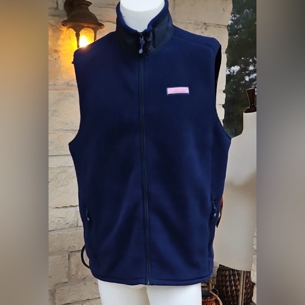 Vineyard Vines Dark Blue Sleeveless Fleece